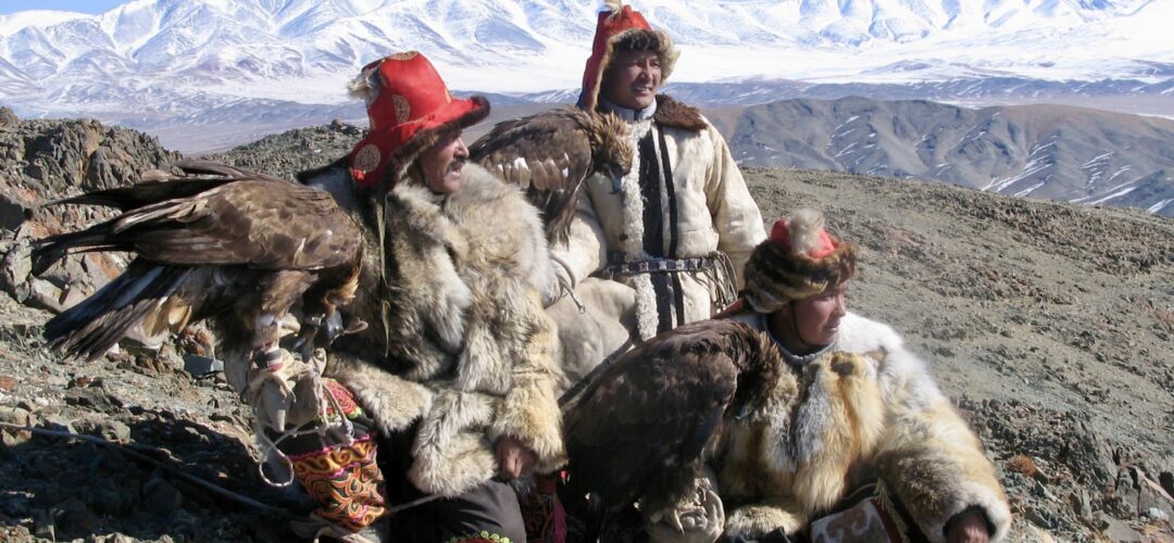 3 eagle hunters/ Ulgii 3 eagle hunters/ Ulgii