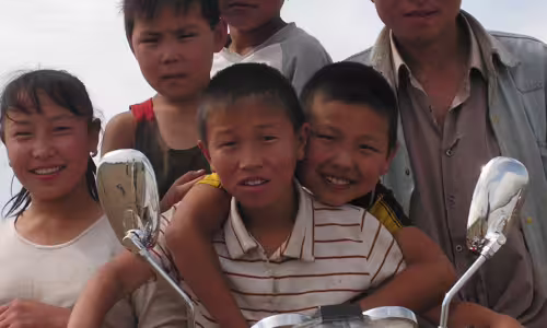 Nomadic Family Portrait Nomadic Family of the Gobi Desert