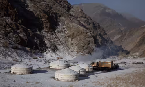 MQ base camp in Khovd, Western Mongolia MQ base camp in Khovd, Western Mongolia