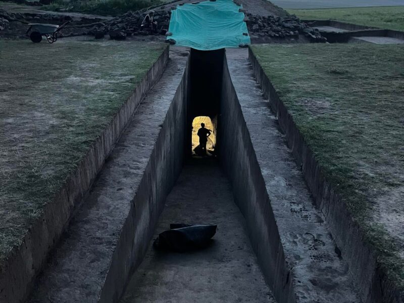 Archeology site in Darkhan Uul aimag