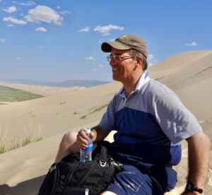 Dr. Christopher Atwood at The Khongoryn Els Dunes, Umnugobi province. Photo credit goes to Badral Yondon Dr. Christopher Atwood at The Khongoryn Els Dunes, Umnugobi province. Photo credit goes to Badral Yondon Dr. Christopher Atwood at The Khongoryn Els Dunes, Umnugobi province. Photo credit goes to Badral Yondon 