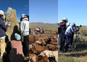 Children participating in different programs like archeology, wildlife research and nomadic lifestyle in our school field trips. 