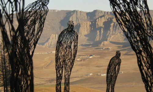 Consciousness Consciousness, an art installation by Ochirbold Ayutzana, Spirit of Gobi Festival