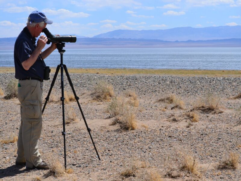 Chris at lake Boontsagaan-Baynhongor 2012