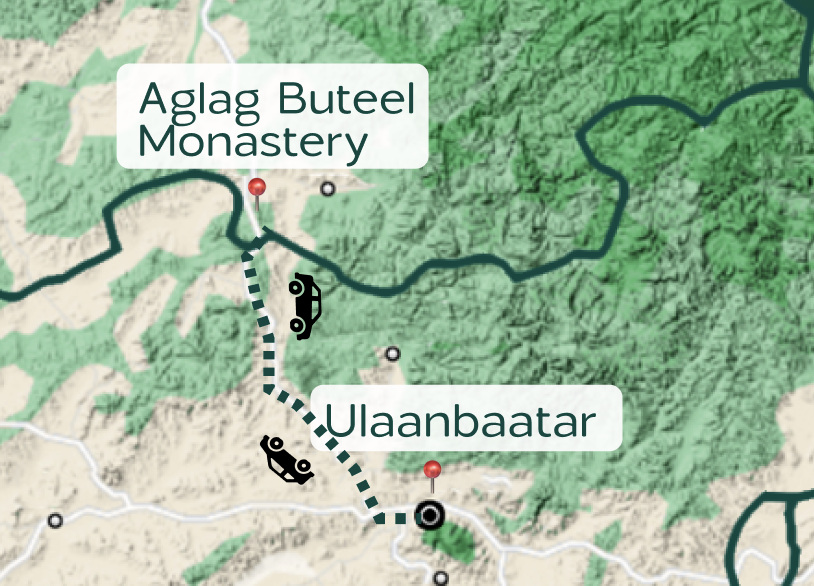 Aglag Hiking map