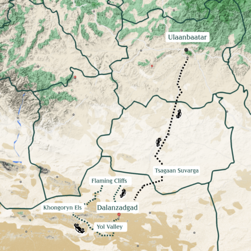 Gobi Express Option 2 map Gobi Express Option 2 map